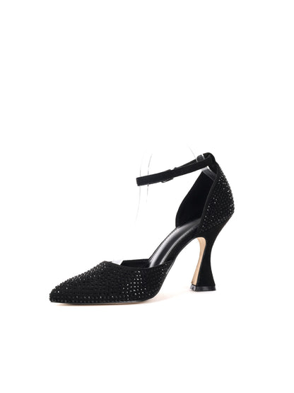 DECOLLETE' CON STRASS CLYO' DA DONNA NERO