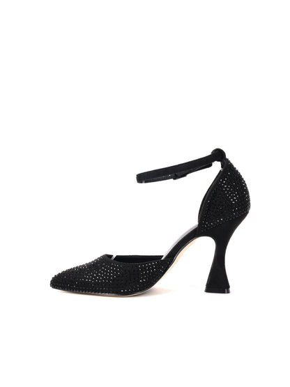 DECOLLETE' CON STRASS CLYO' DA DONNA NERO