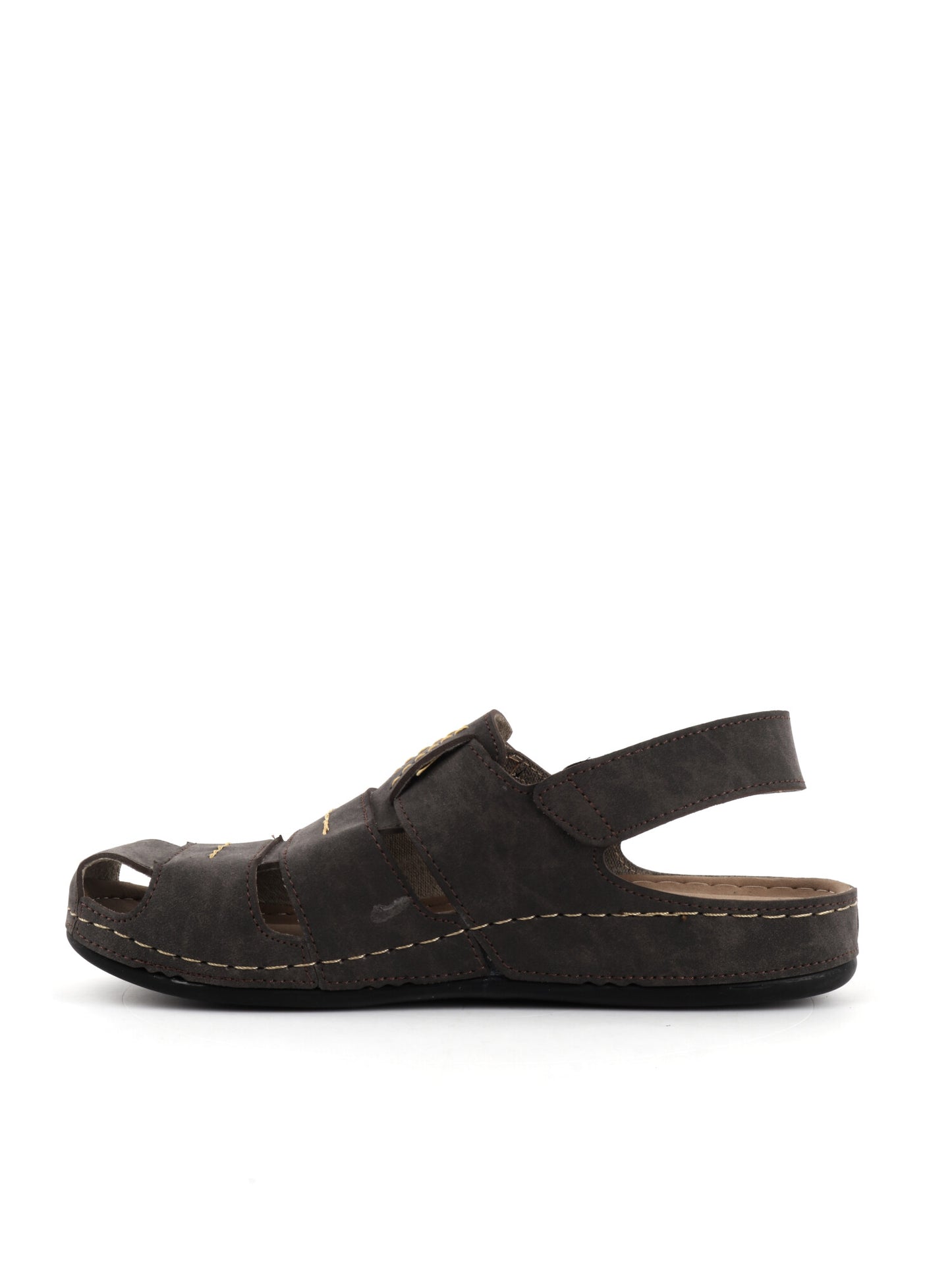 Sandalo da uomo Tiglio 4822 in cuoio beige con cinturino regolabile