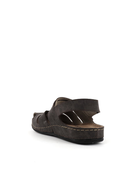 Sandalo da uomo Tiglio 4822 in cuoio beige con cinturino regolabile