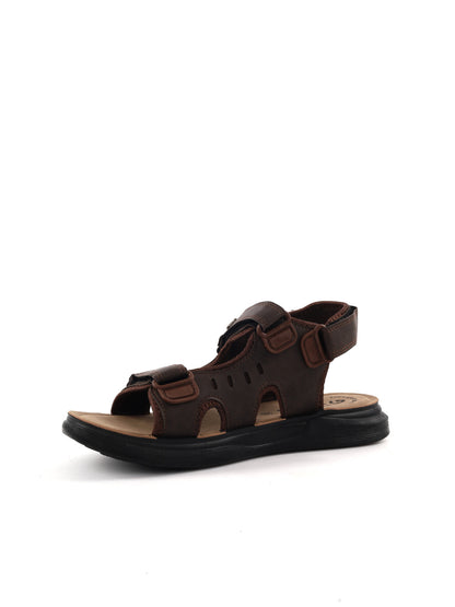 Sandali da uomo Tiglio Ali in marrone, stile casual estivo