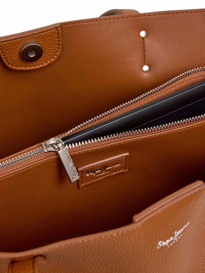 Borsa a spalla Audrey di Pepe Jeans donna in colore neutro