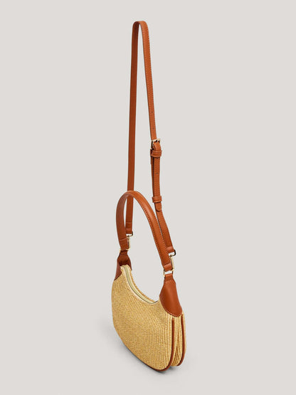 Borsa Trish Pepe Jeans in rafia beige donna