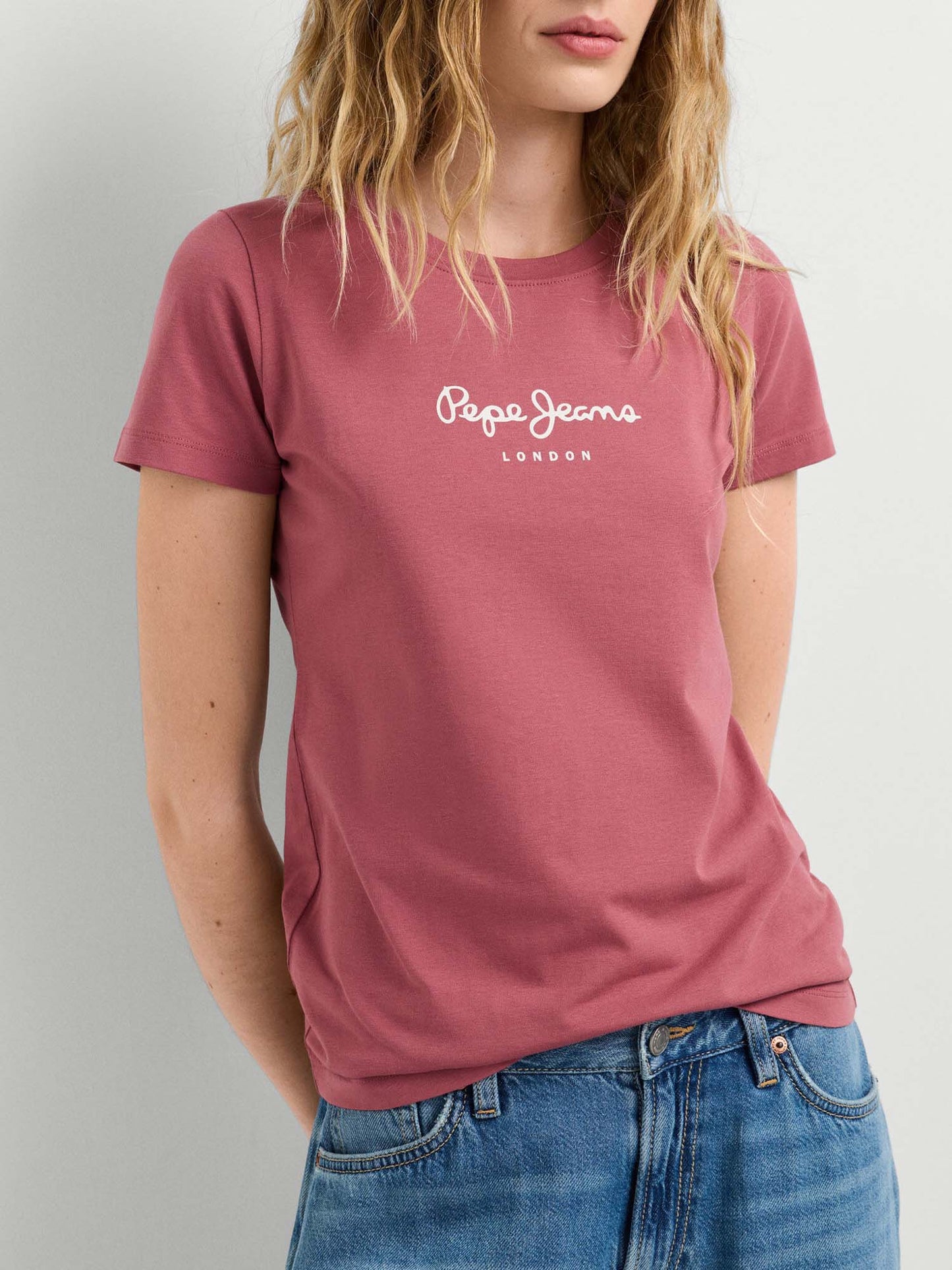 Pepe Jeans New Virgi, t-shirt maniche corte da donna rosa