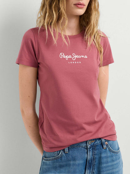 Pepe Jeans New Virgi, t-shirt maniche corte da donna rosa