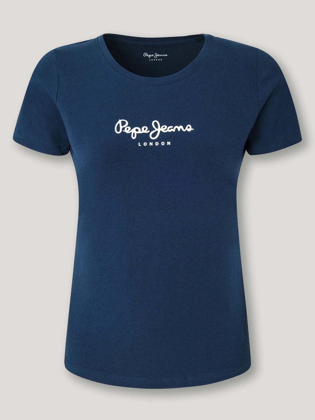 Pepe jeans new virgi t-shirt da donna blu