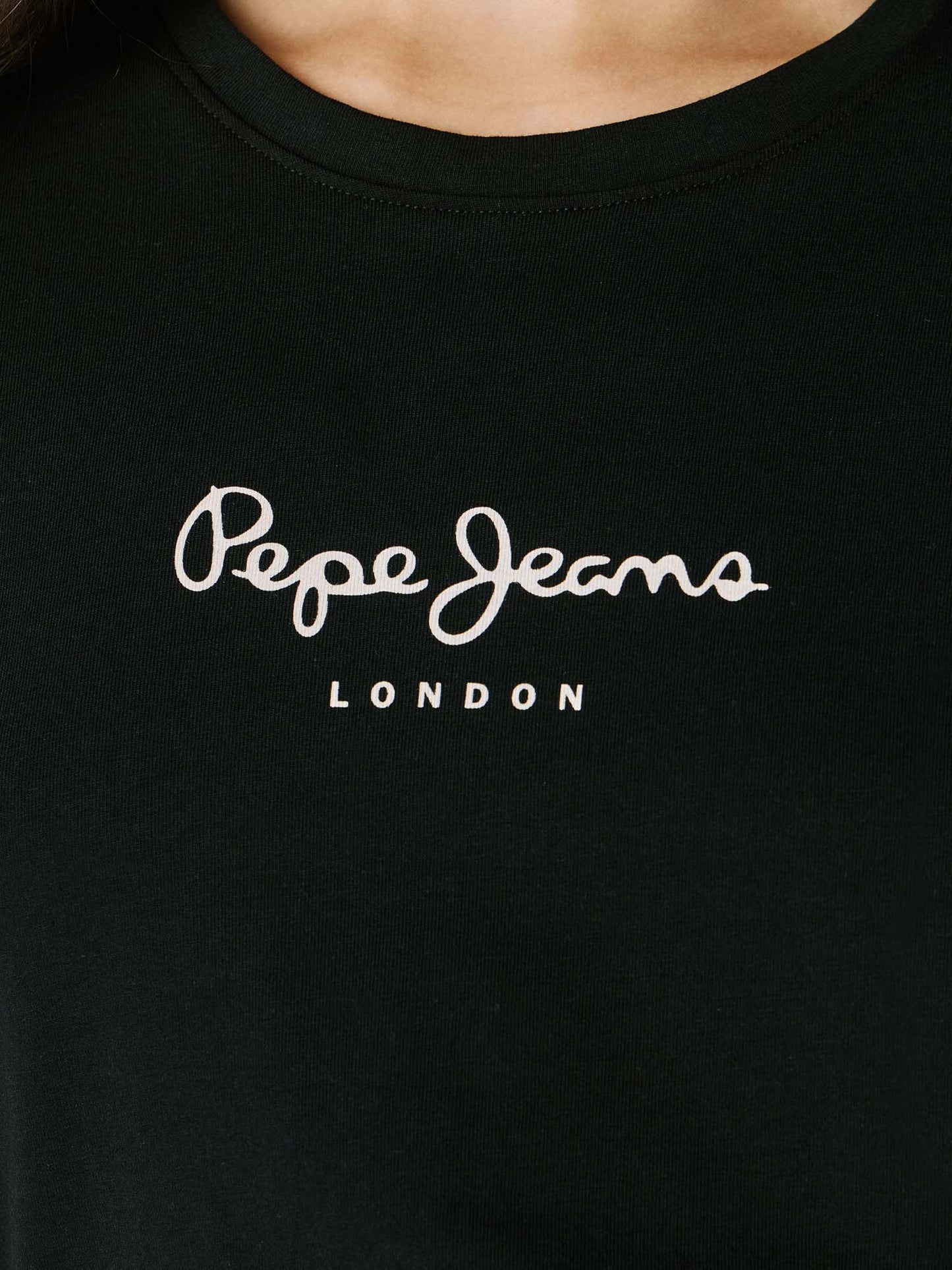 Pepe Jeans New Virginia, t-shirt da donna nera