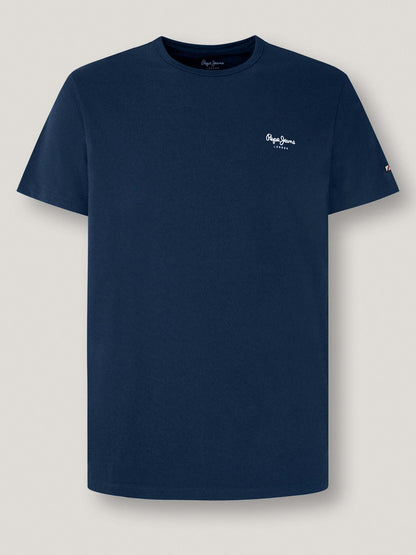 Pepe Jeans Original, t-shirt maniche corte da uomo blu