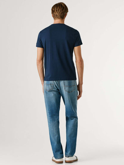 Pepe Jeans Original, t-shirt maniche corte da uomo blu