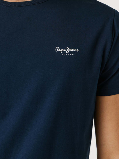 Pepe Jeans Original, t-shirt maniche corte da uomo blu