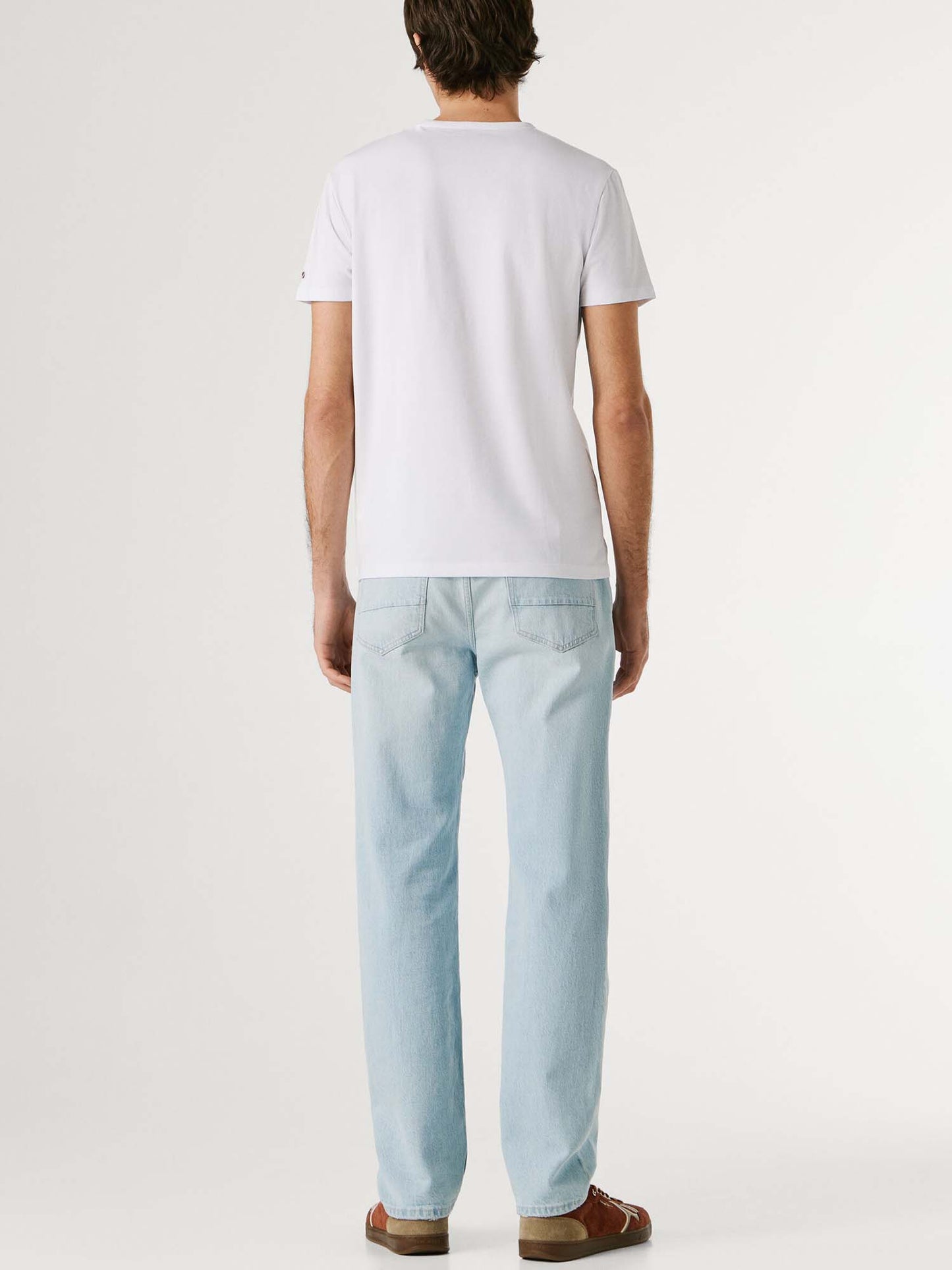 Pepe Jeans Original, t-shirt maniche corte da uomo bianca