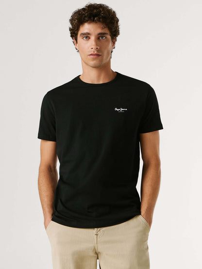 Pepe Jeans Original Basic 3, t-shirt maniche corte da uomo nera