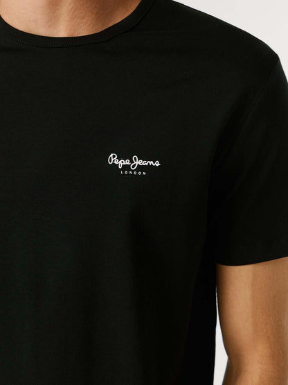 Pepe Jeans Original Basic 3, t-shirt maniche corte da uomo nera