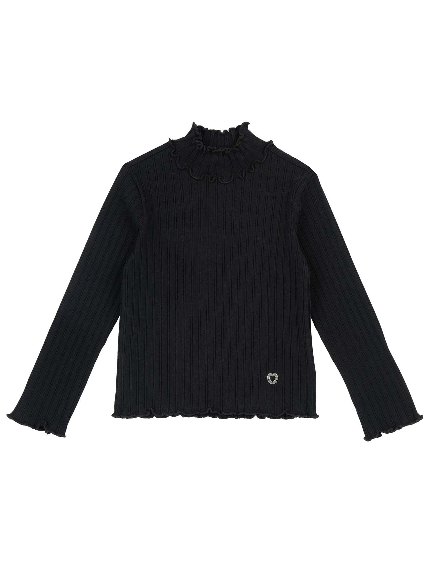 MAGLIA MANICA LUNGA CHICCO BAMBINA NERO