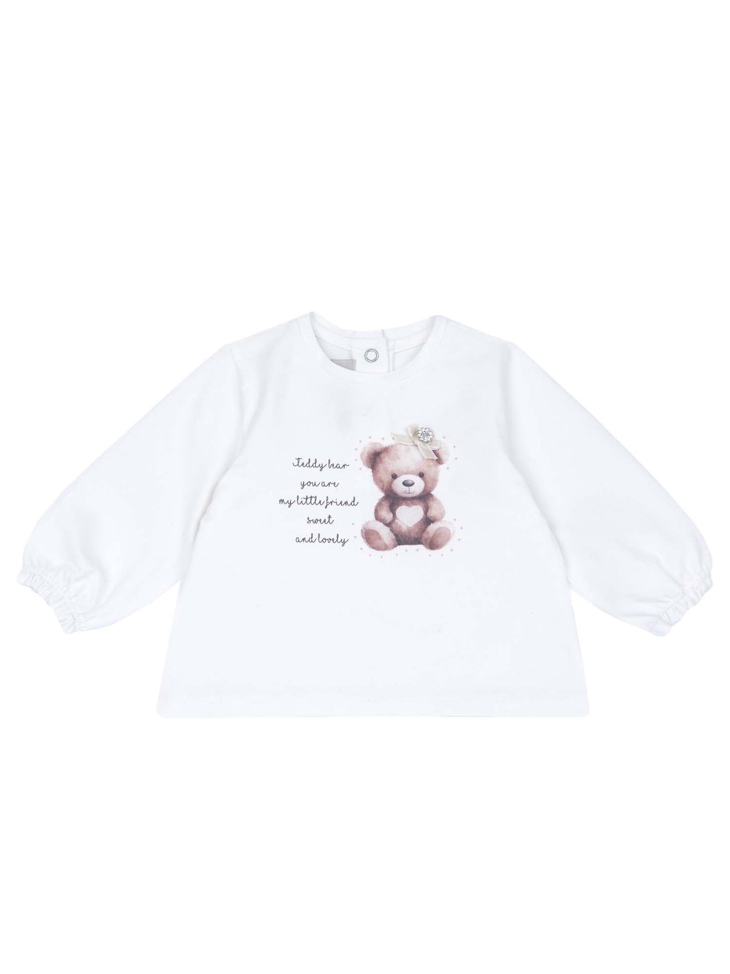 MAGLIA CON BOTTONI POSTERIORI CHICCO UNISEX BIANCO