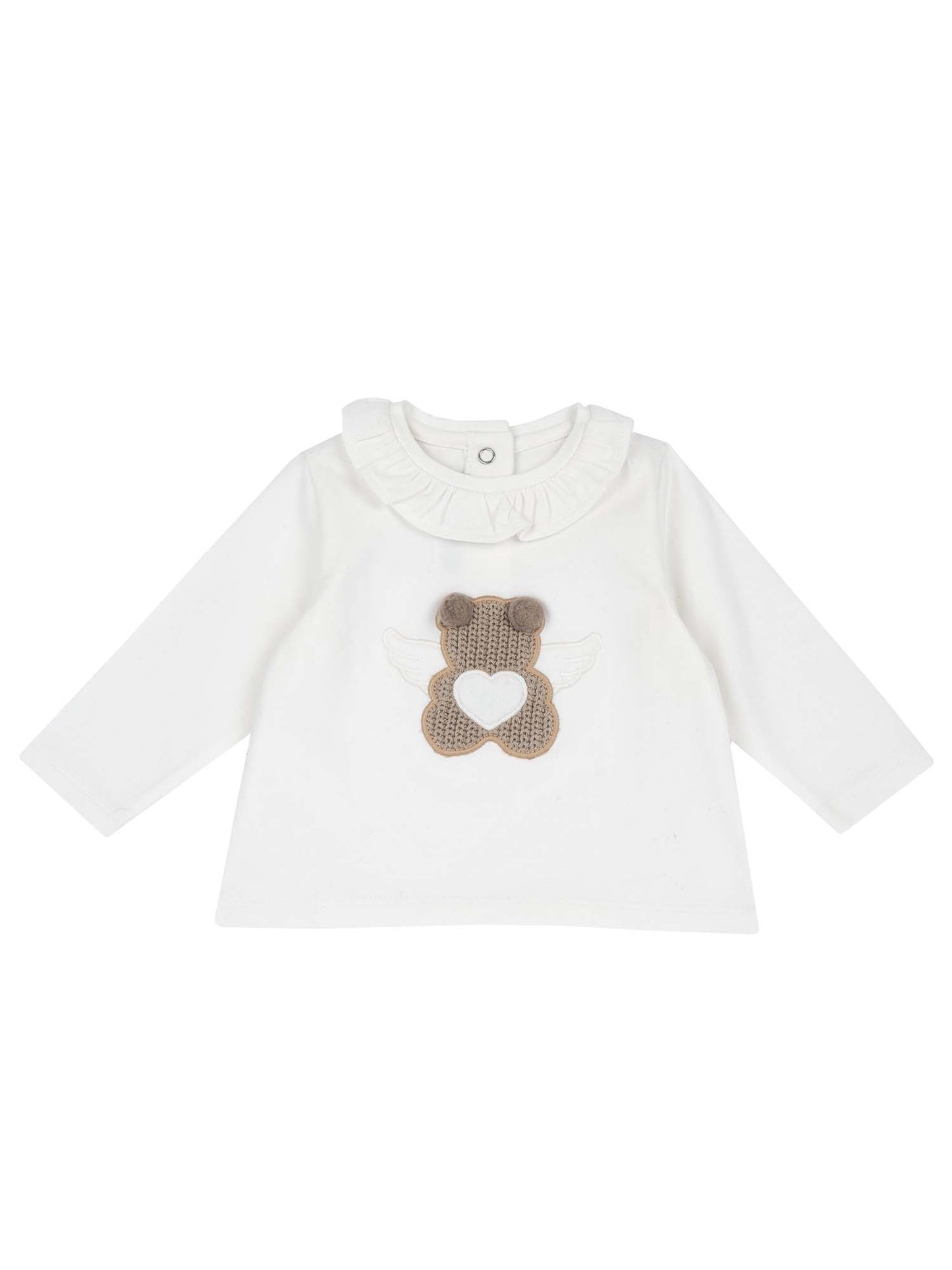 T-SHIRT MANICA LUNGA CHICCO BAMBINA BIANCO