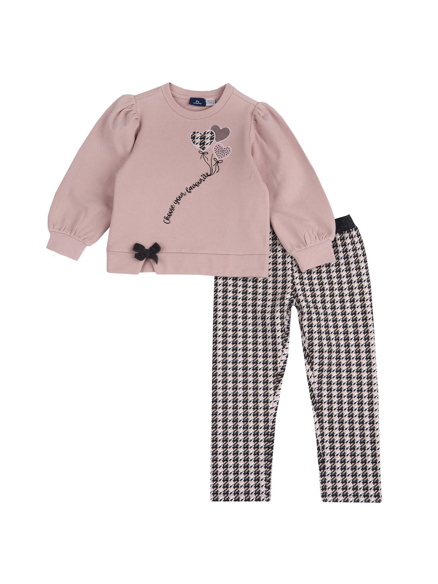 COMPLETINO FELPA+LEGGING CHICCO BAMBINA ROSA
