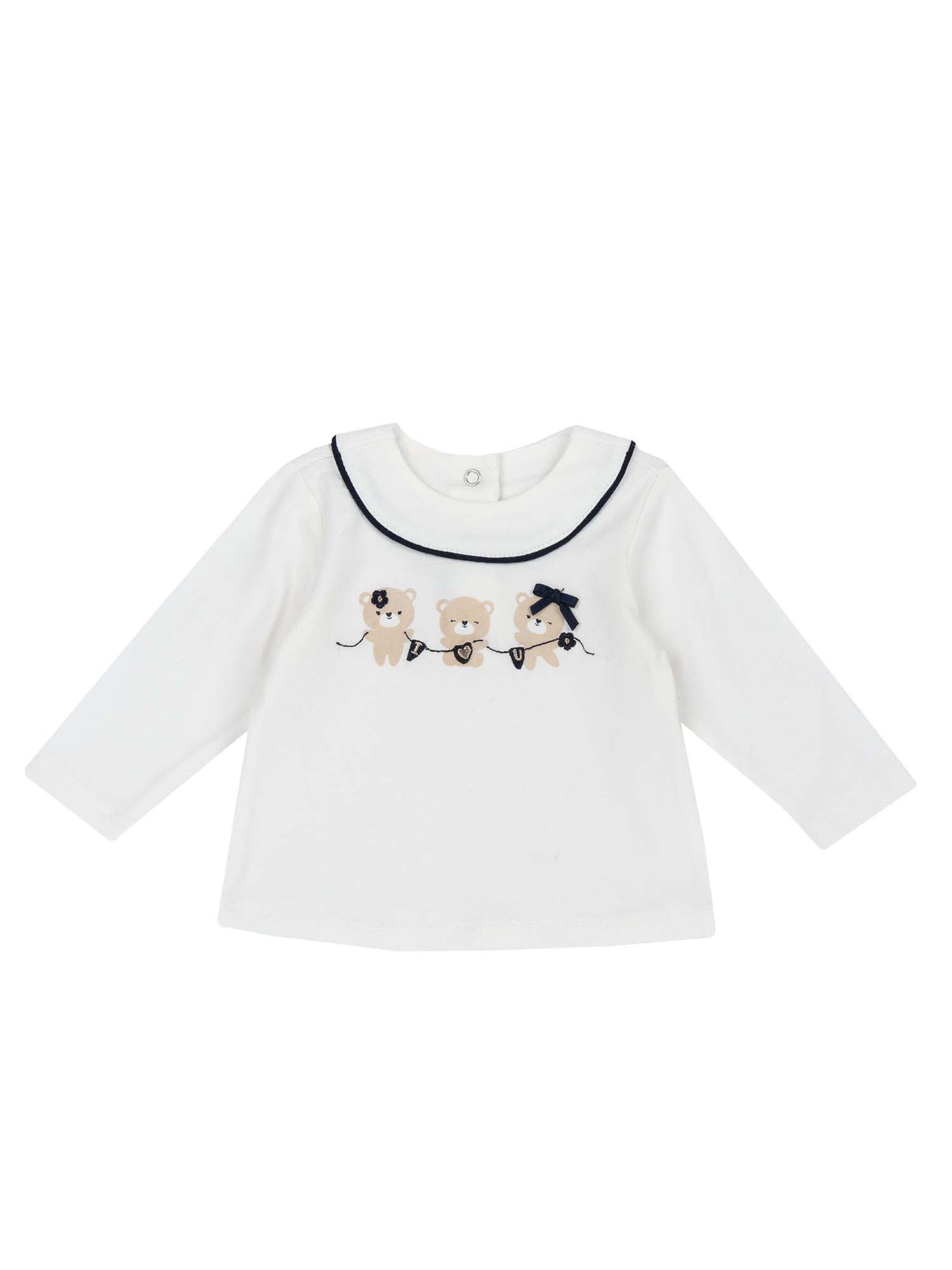T-SHIRT MANICA LUNGA CHICCO BAMBINA BIANCO