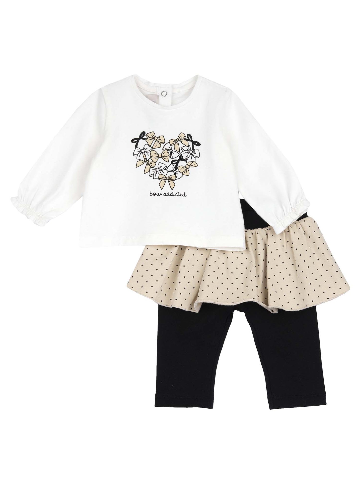 COMPLETINO T-SHIRT+LEGGINGS CHICCO BAMBINA BIANCO