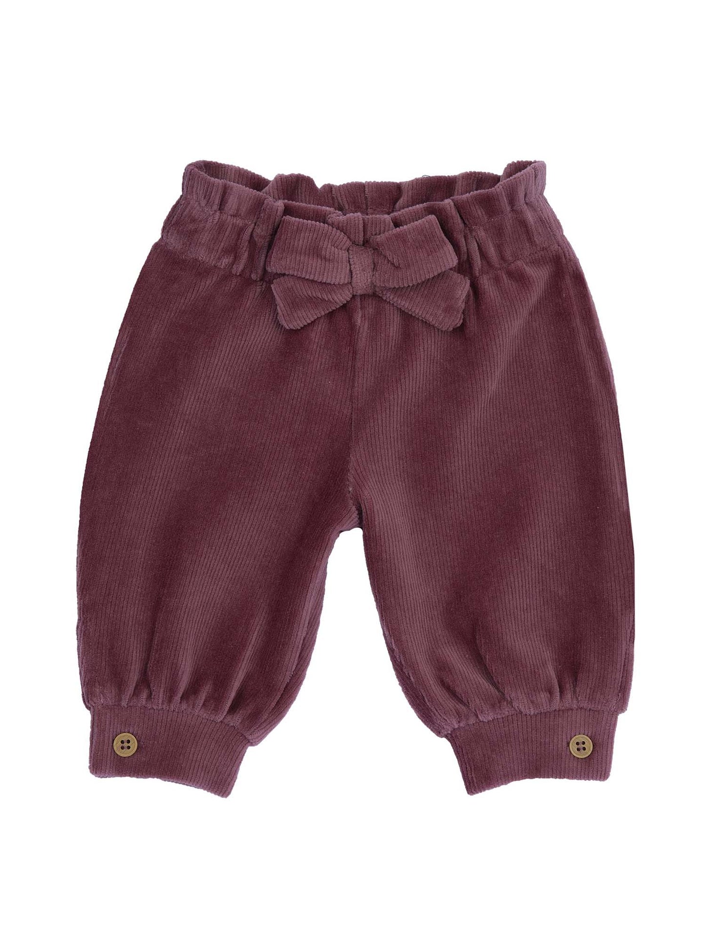 PANTALONE A COSTE CHICCO BAMBINA BORDEAUX