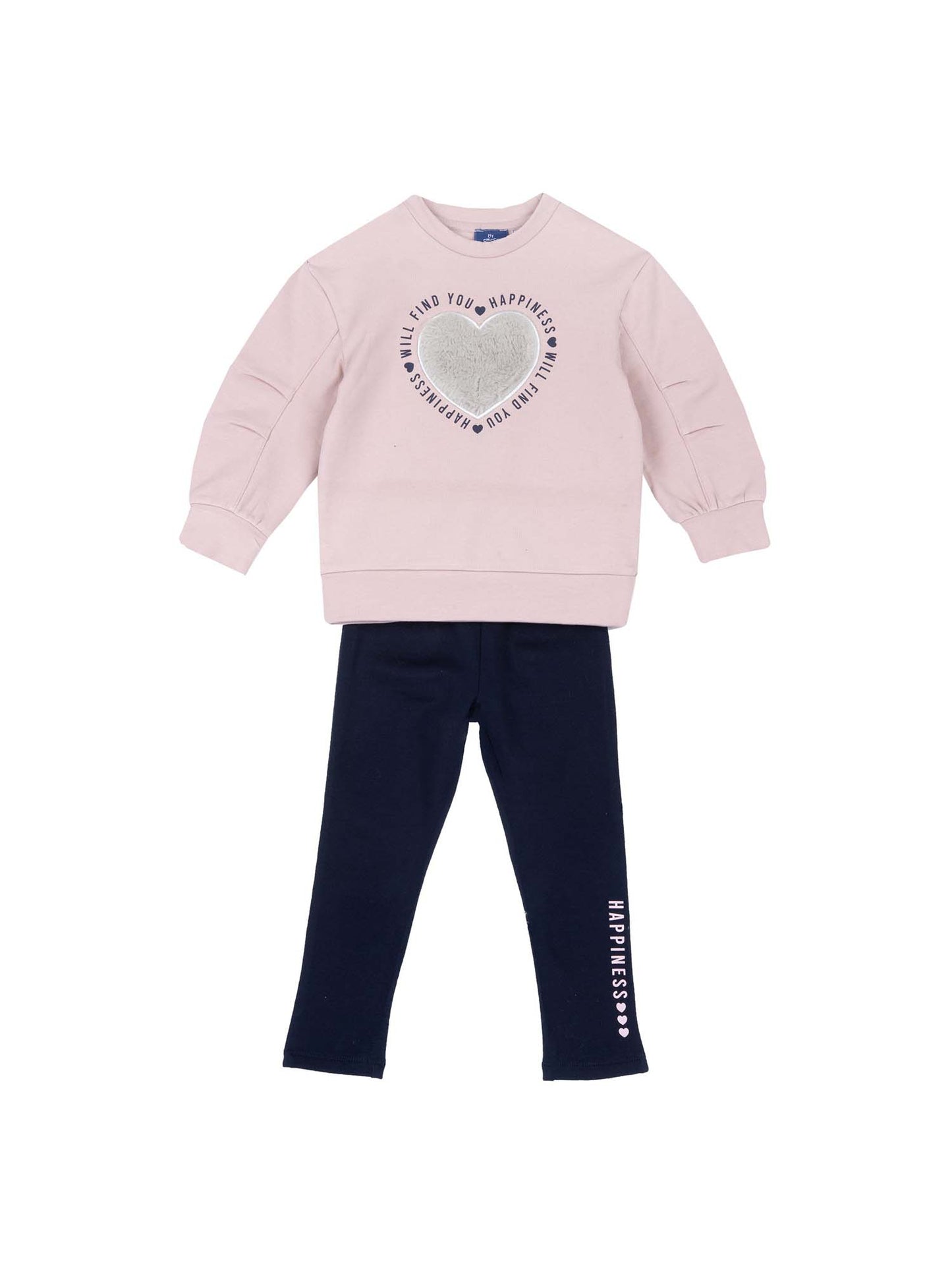 COMPLETINO  FELPA+LEGGINGS CHICCO BAMBINA ROSA