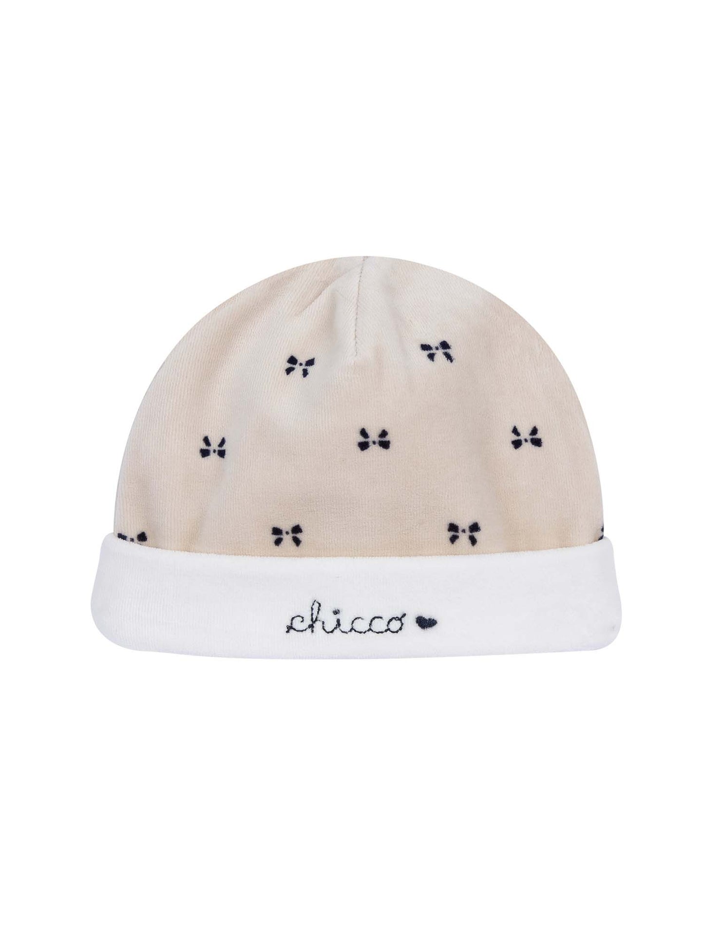 CAPPELLO CON RISVOLTO CHICCO BAMBINA BEIGE