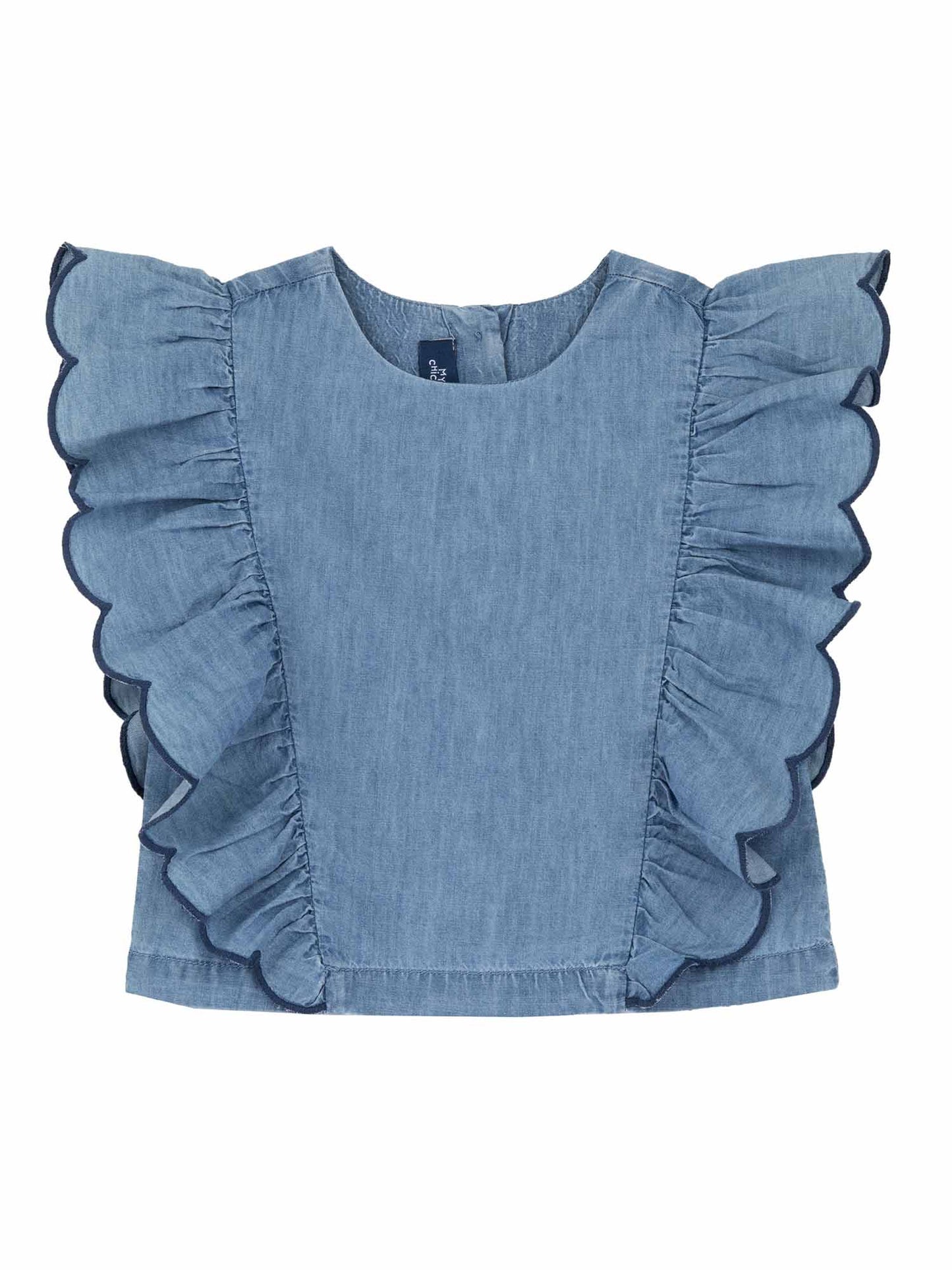 Blusa da bimba/o  in denim Chicco per primavera estate