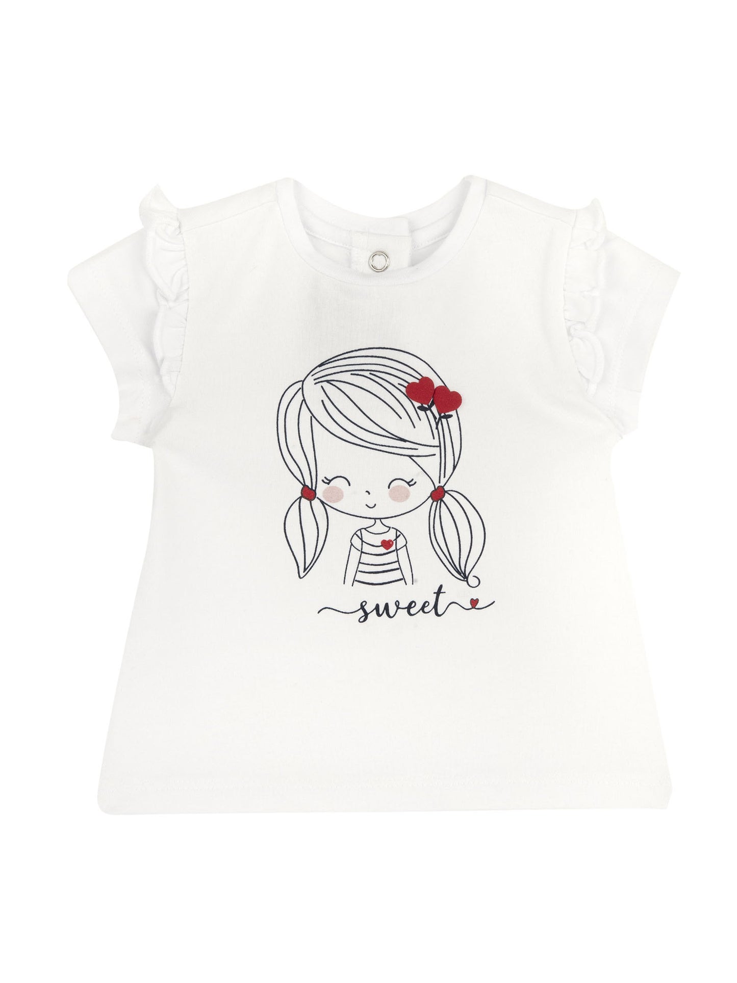 T-shirt maniche corte da bimba/o  bianca Chicco