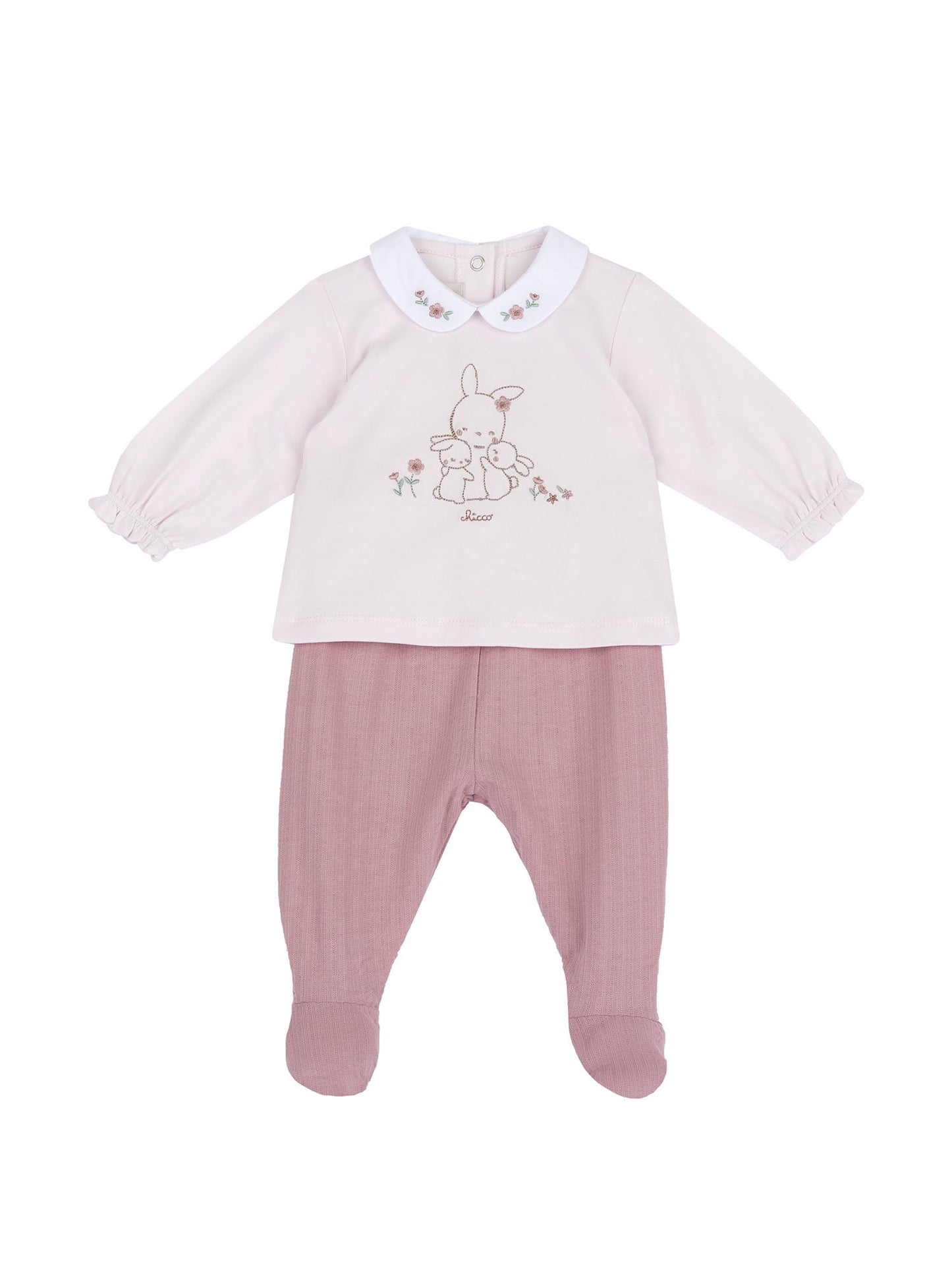 Chicco tutina 2 pezzi rosa per neonato da bimba/o