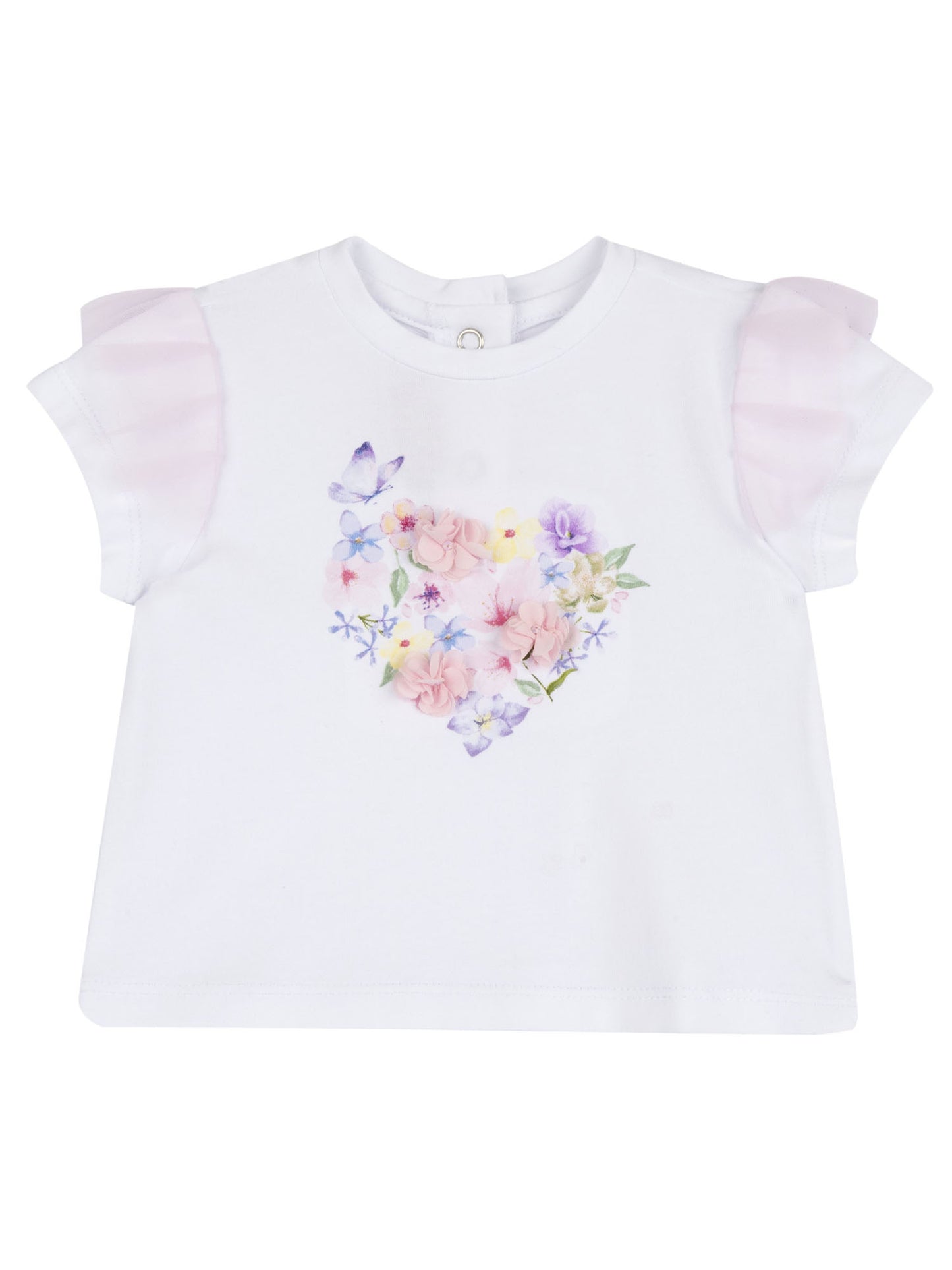 T-shirt a maniche corte Chicco da bimba/o  bianca