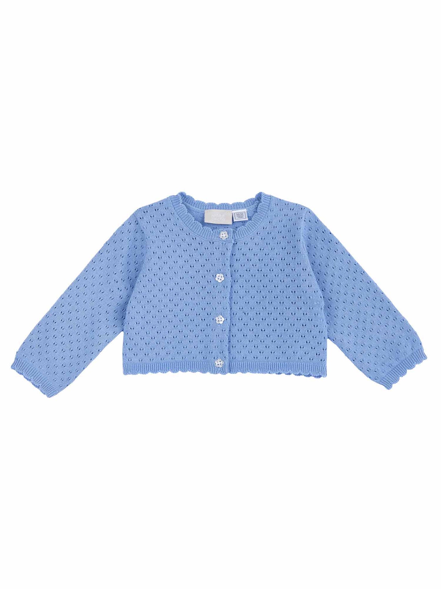 Cardigan azzurro da bimba/o  Chicco per le stagioni miti
