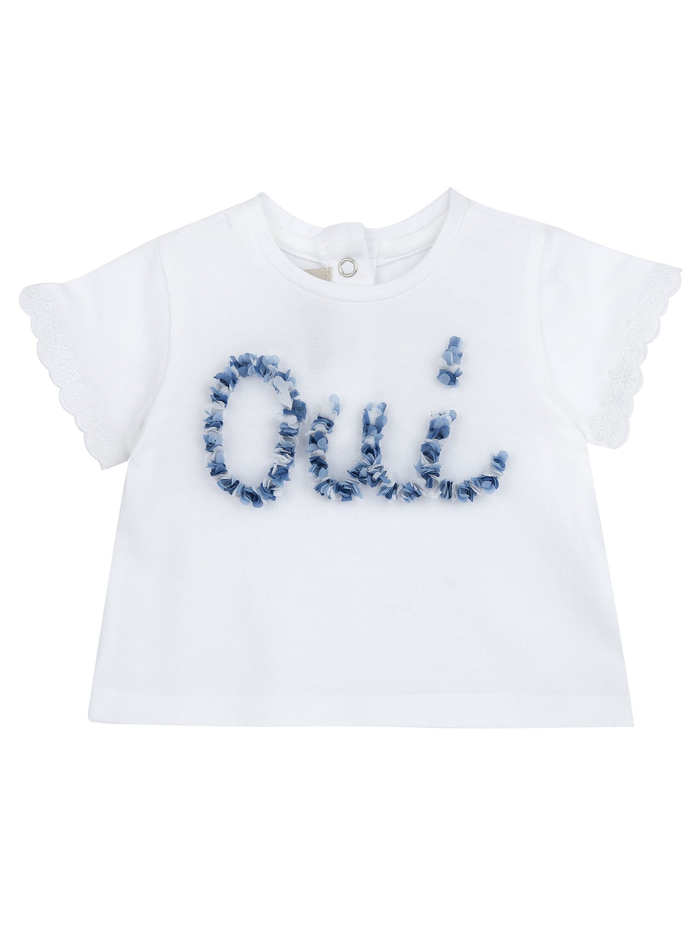 T-shirt maniche corte da bimba/o  Chicco bianca