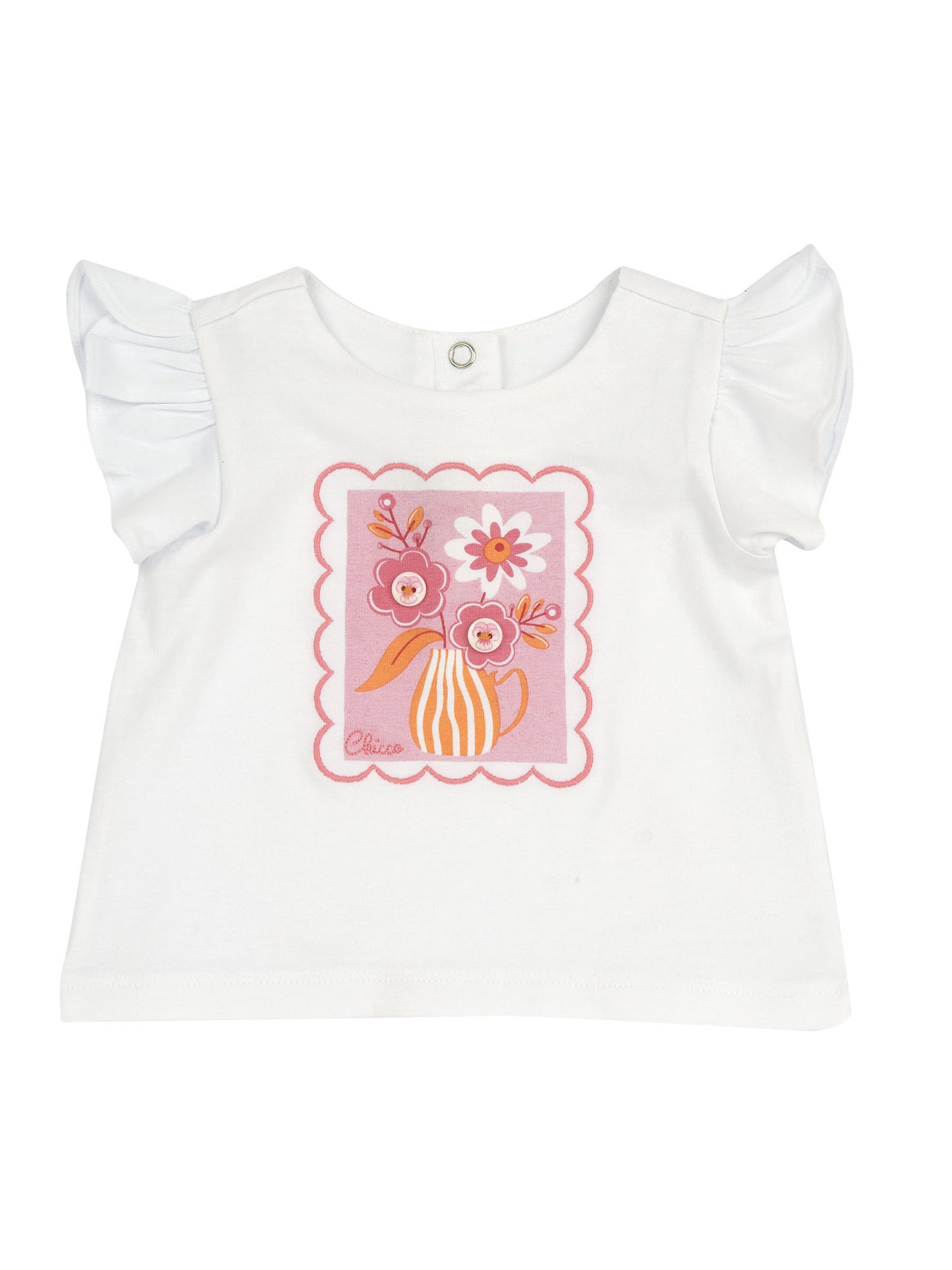 T-shirt maniche corte da bimba/o  bianca Chicco