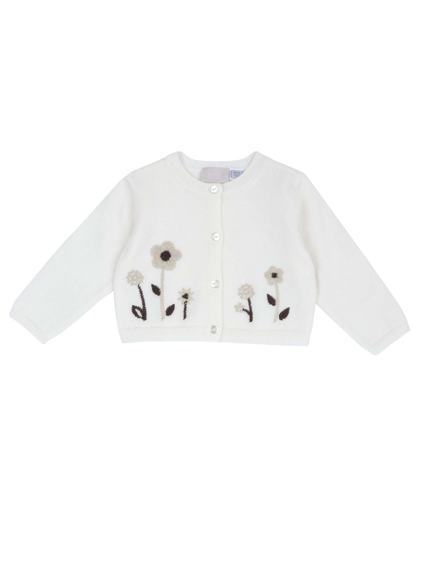 Chicco Cardigan, maglia da unisex bambino bianca