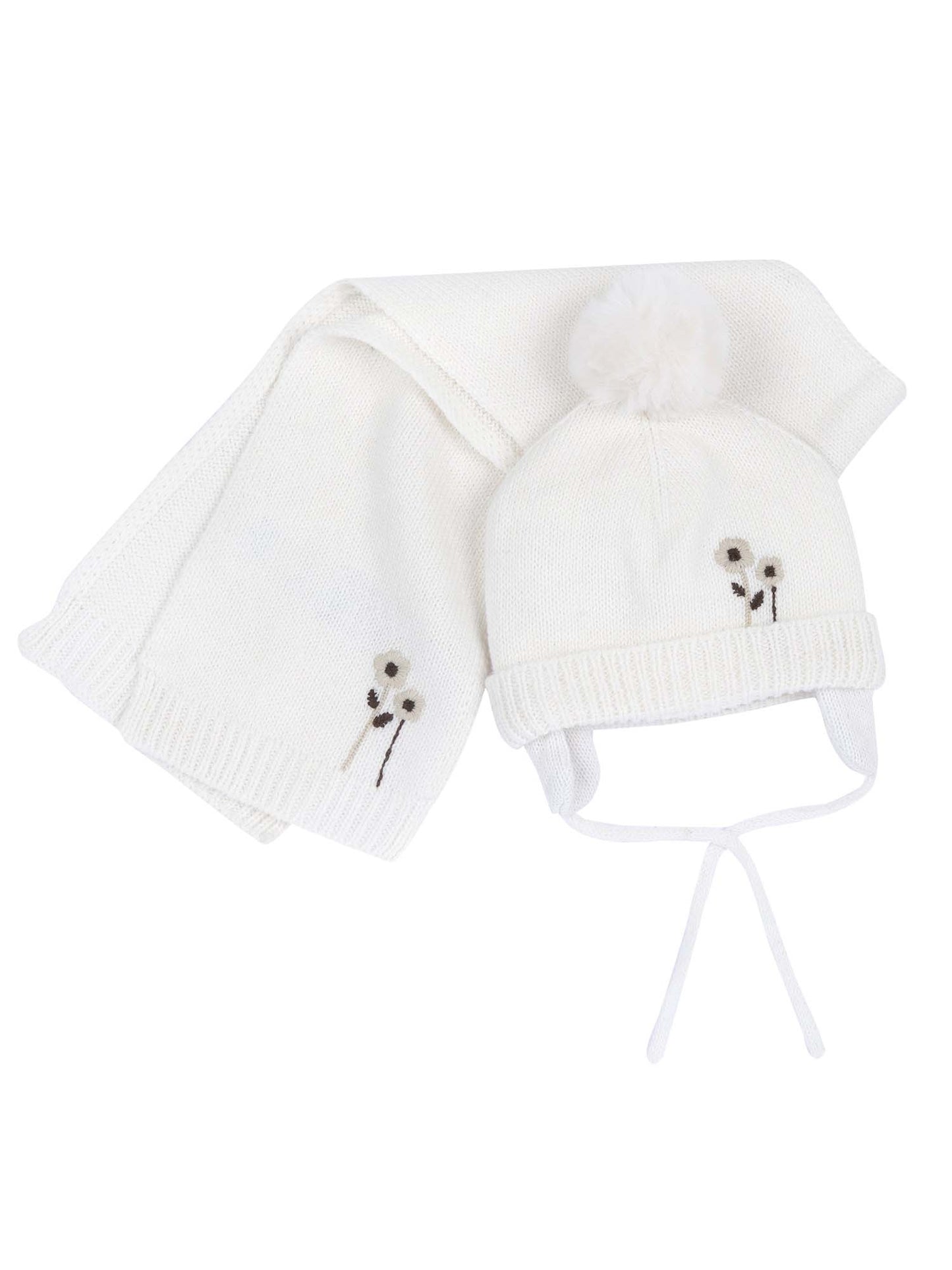 Chicco Capp+Sciarpa, cappelli da unisex bambino bianchi