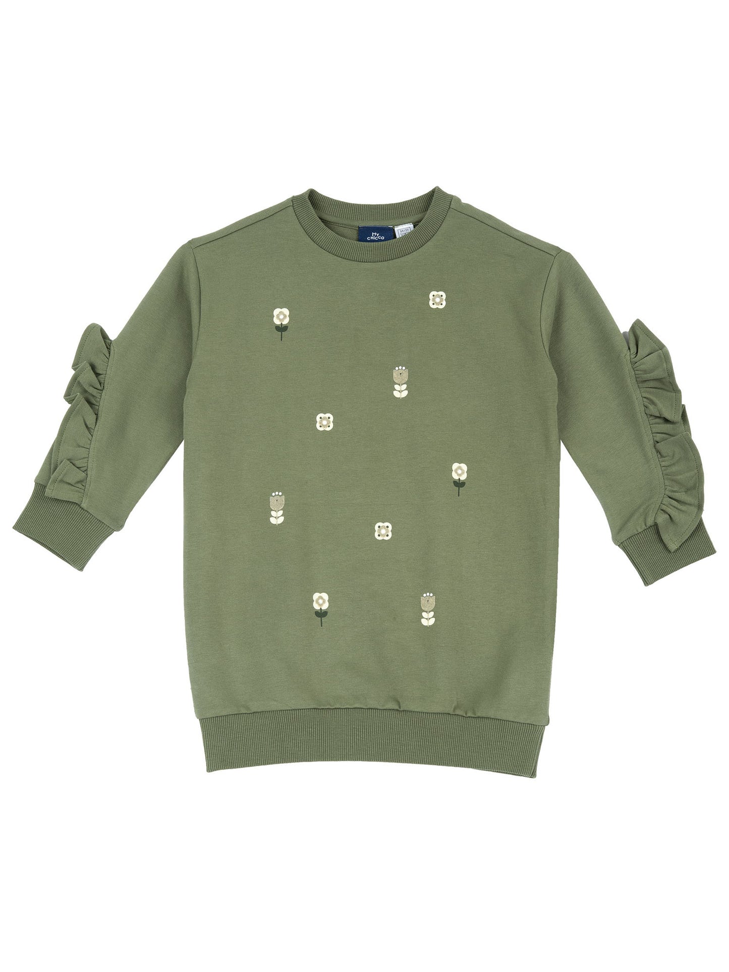 Chicco 09102670 055, felpa Unisex bambino verde