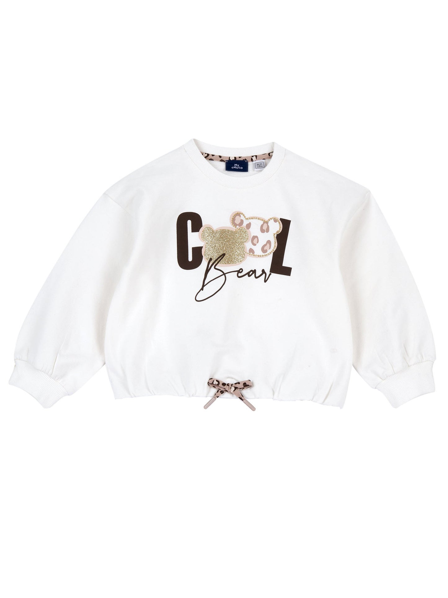 Chicco 09103043 030, felpa da unisex bambino bianca