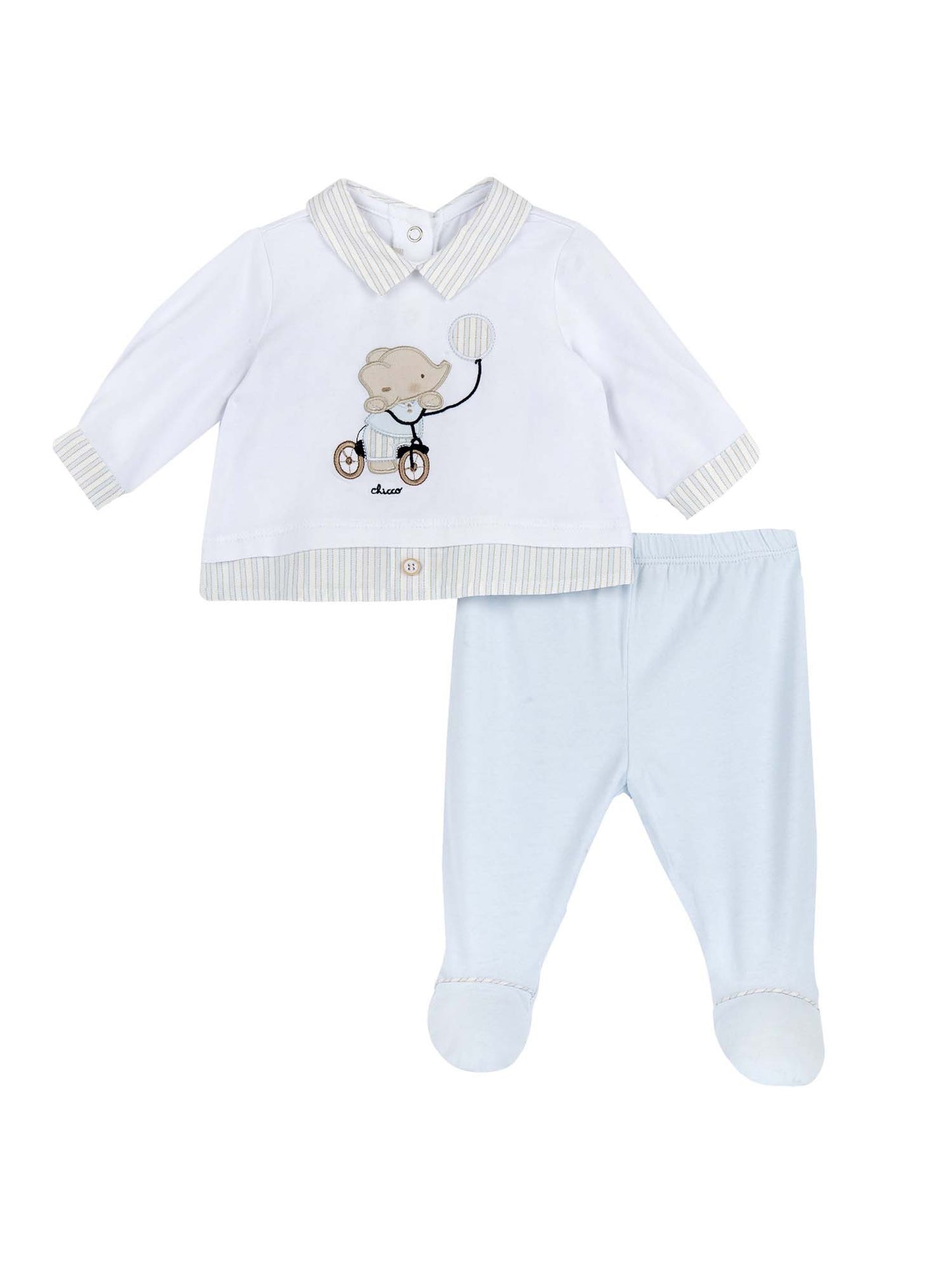 CHICCO TUTINA 2 PZ - BIANCO CELESTE