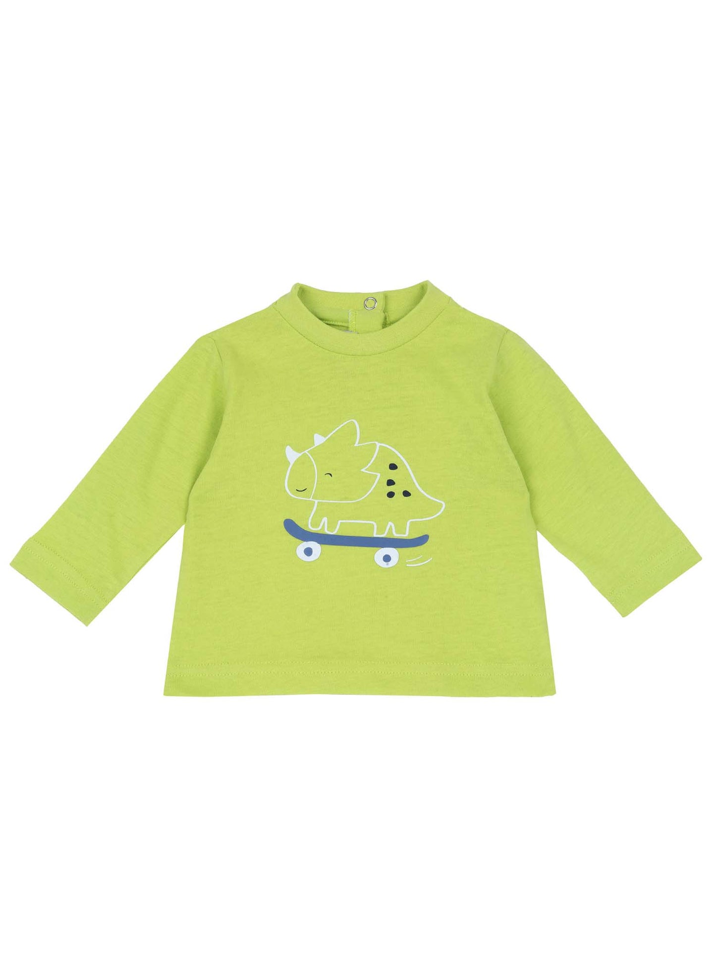 T-SHIRT MANICA LUNGA TEMA DINOSAURO CHICCO BAMBINO LIME