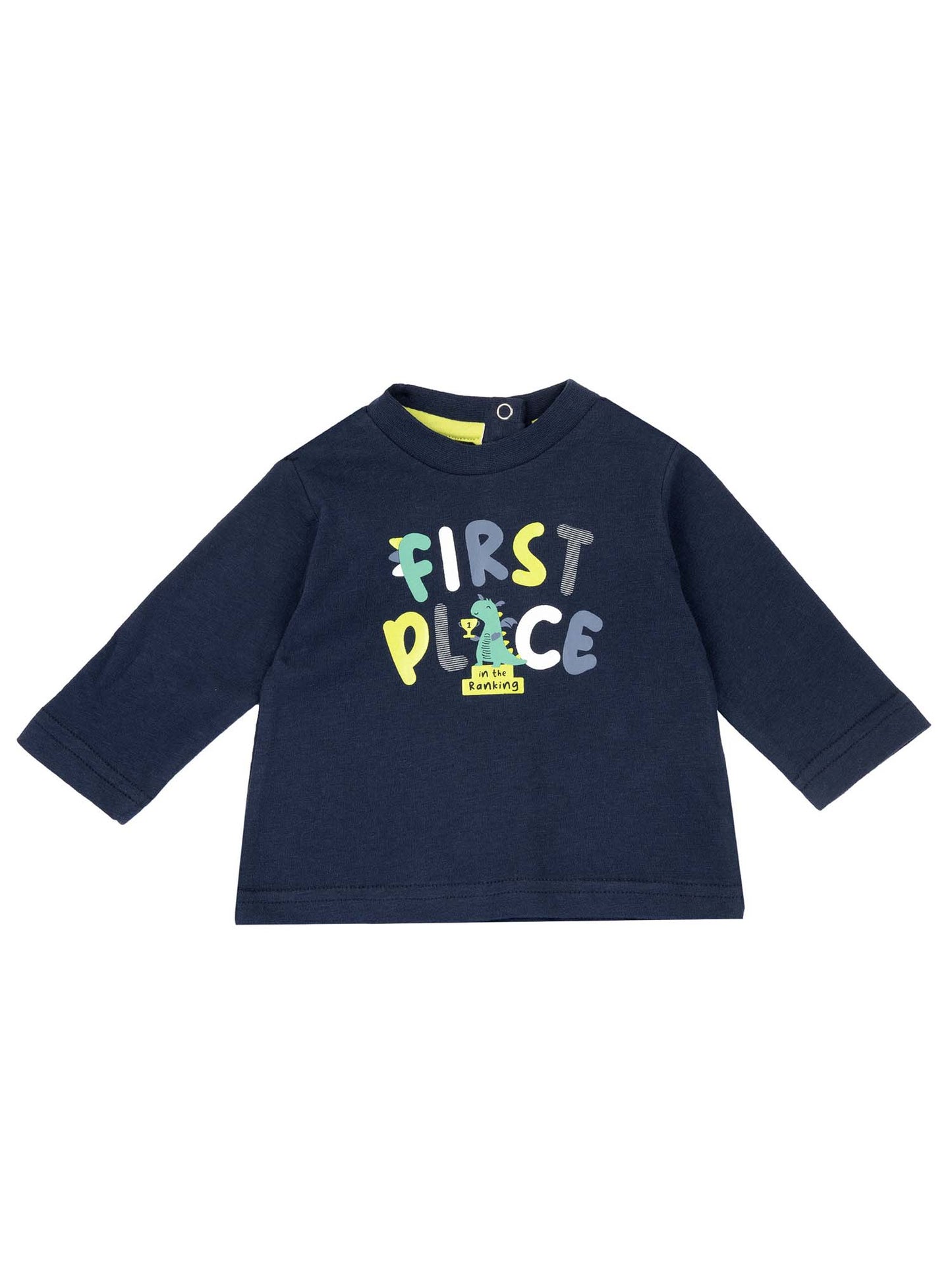 T-SHIRT MANICA LUNGA TEMA DINOSAURO CHICCO BAMBINO BLU