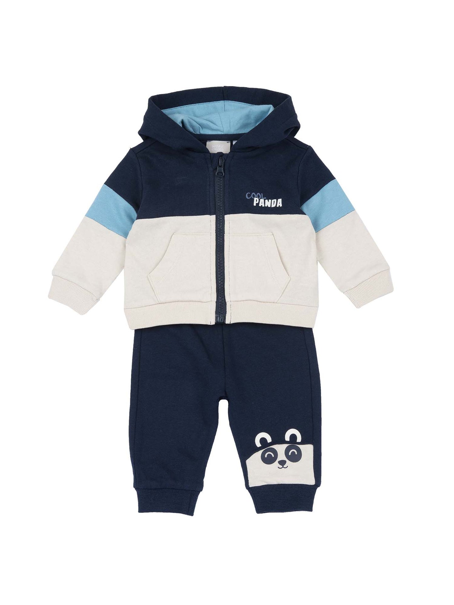 TUTA FELPATA CHICCO BAMBINO BLU-BIANCO