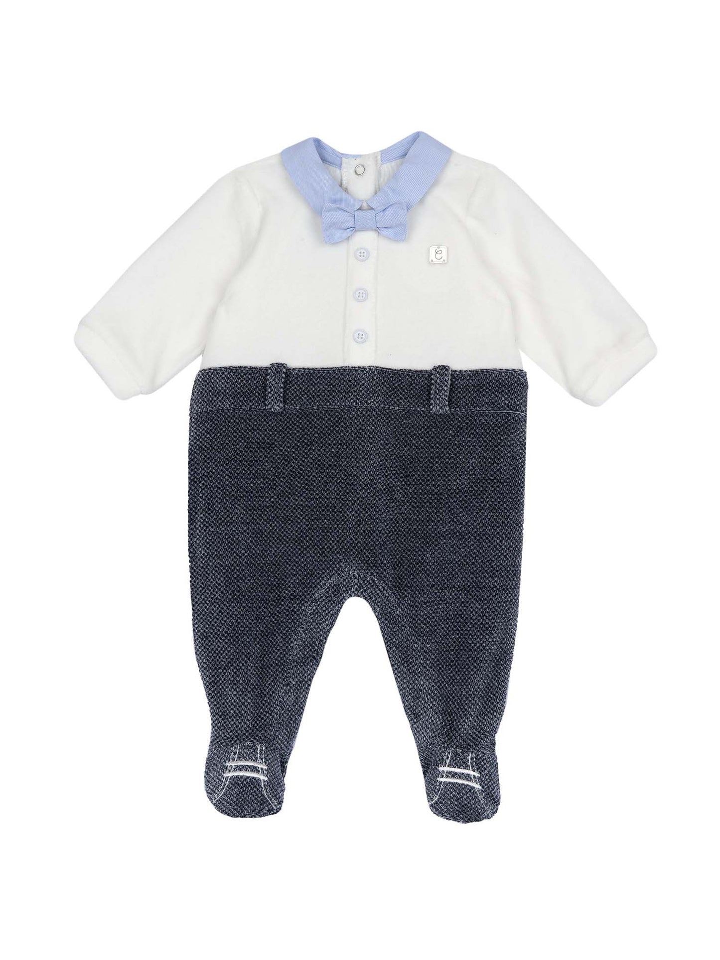 TUTINA CON PAPILLON CHICCO BAMBINO BIANCO-BLU