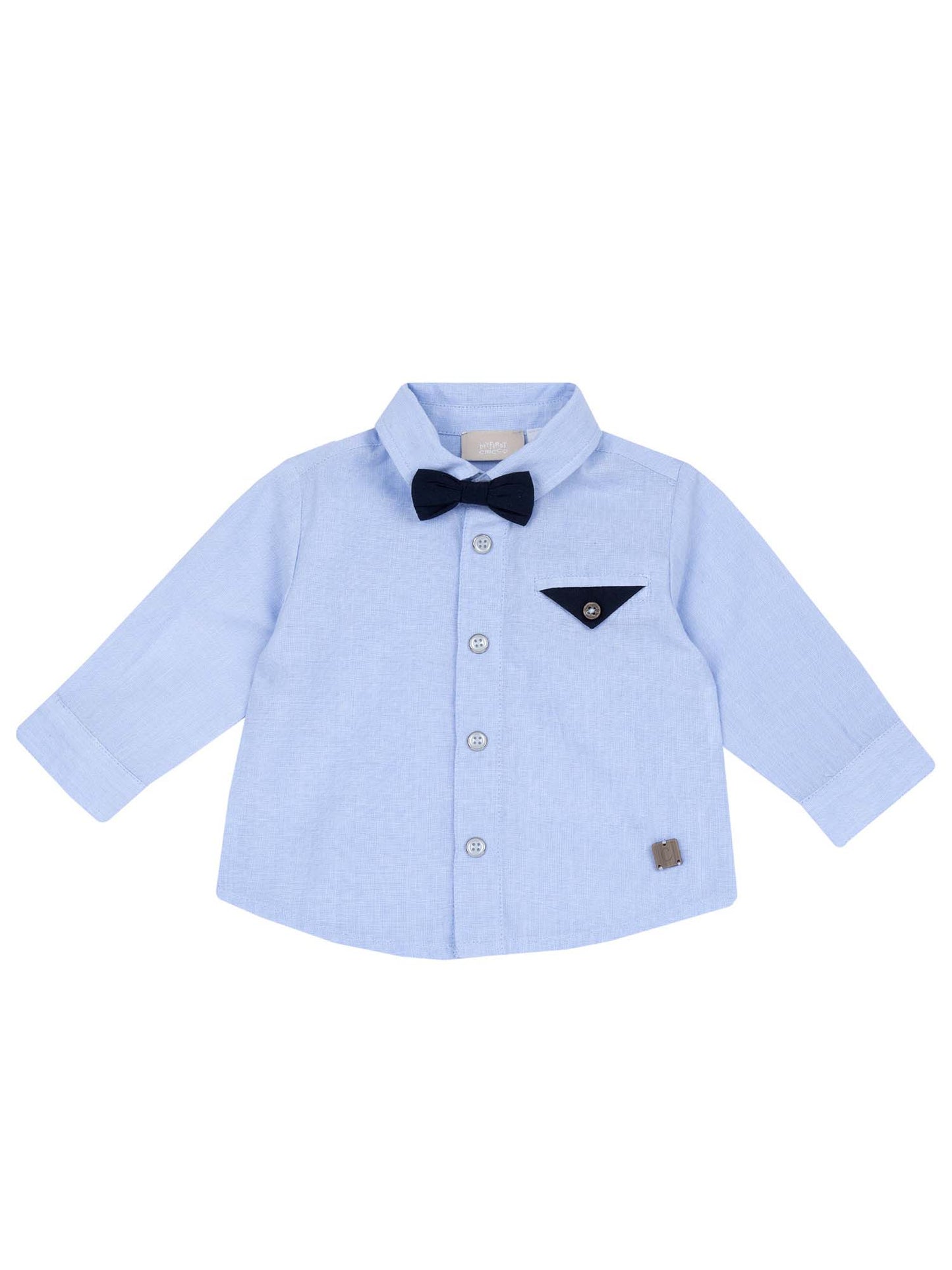 CAMICIA CON PAPILLON CHICCO BAMBINO CELESTE