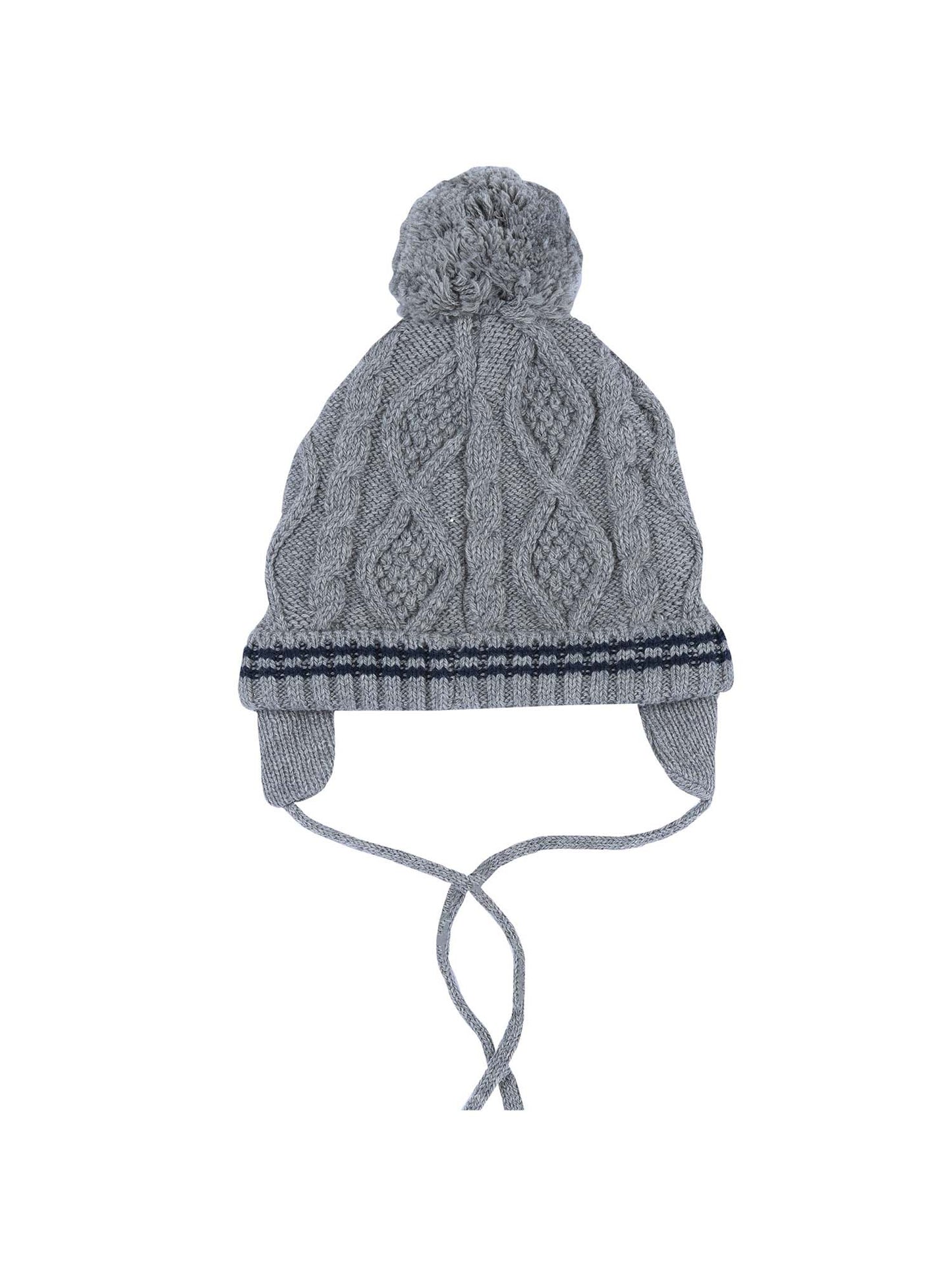 CAPPELLO CON POM-PON CHICCO UNISEX GRIGIO