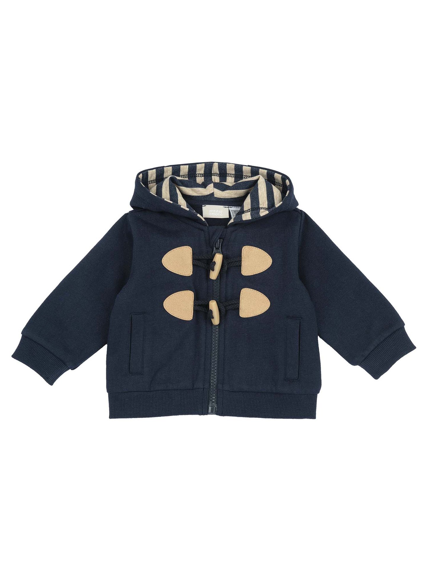 CARDIGAN CON CAPPUCCIO CHICCO BAMBINO BLU