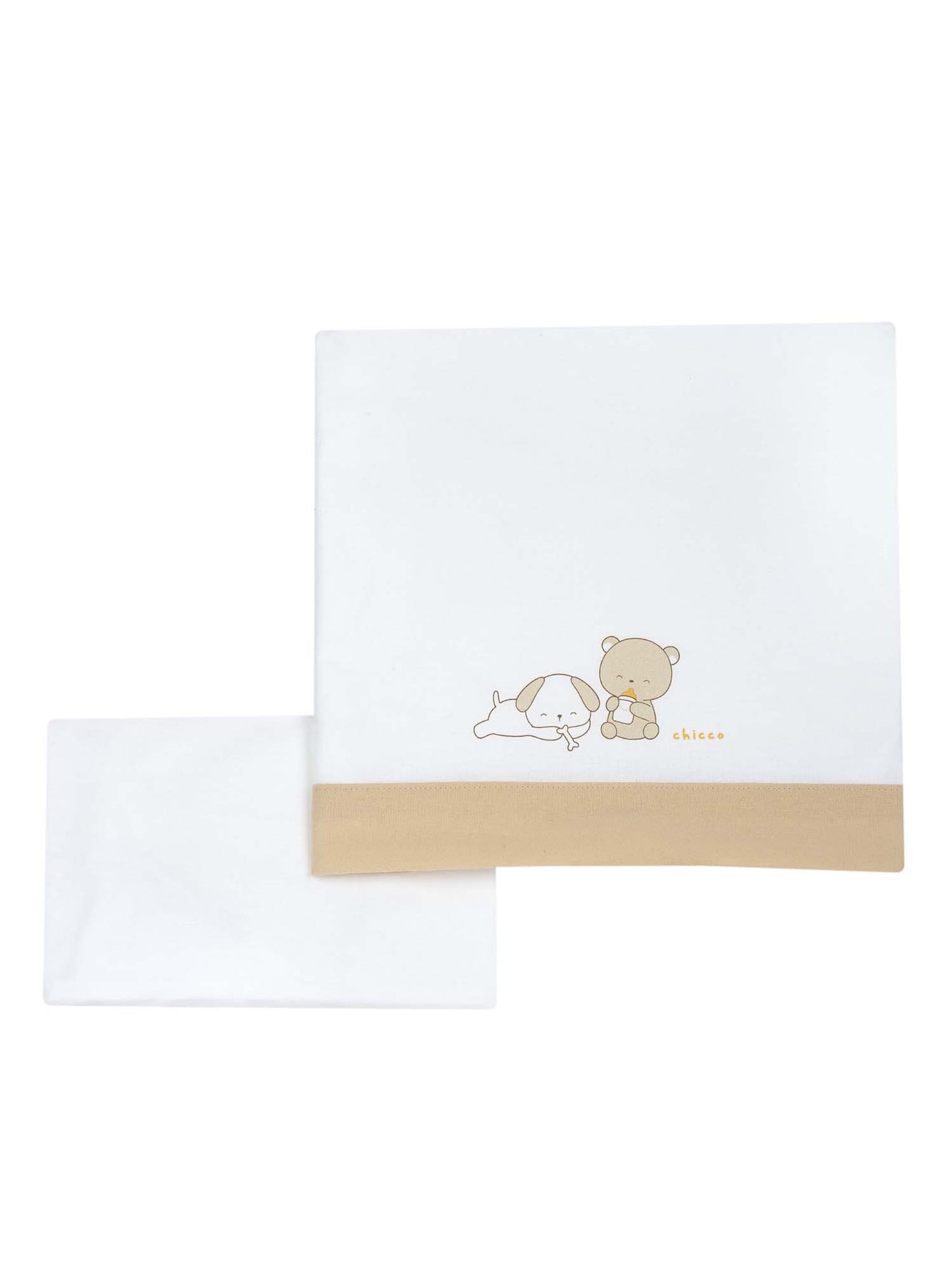 LENZUOLA CARROZZINA CHICCO UNISEX BIANCO