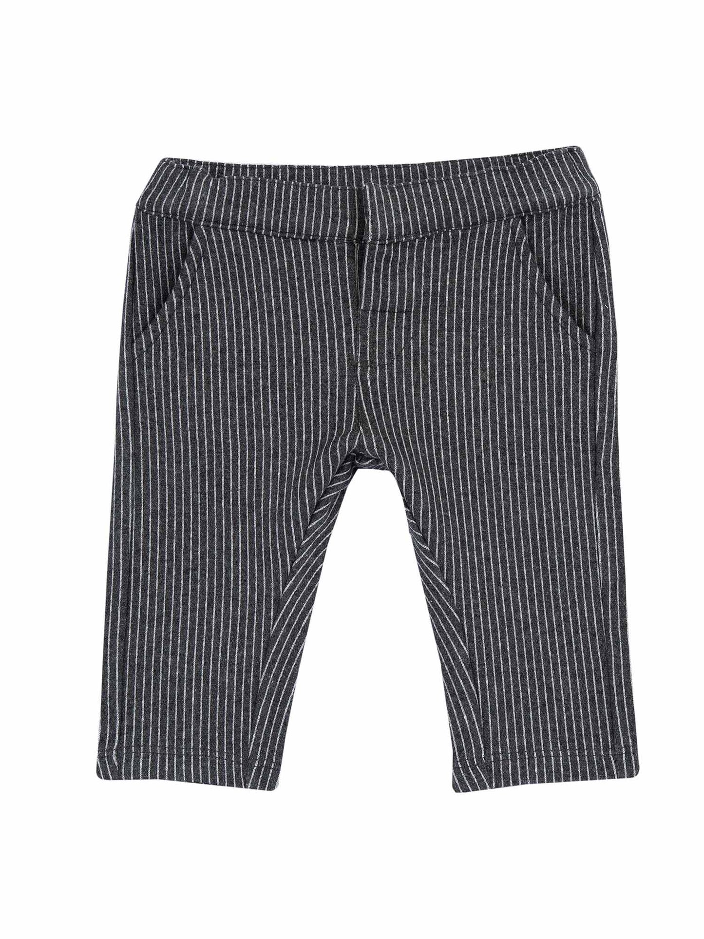PANTALONE A RIGHE CHICCO BAMBINO ANTRACITE