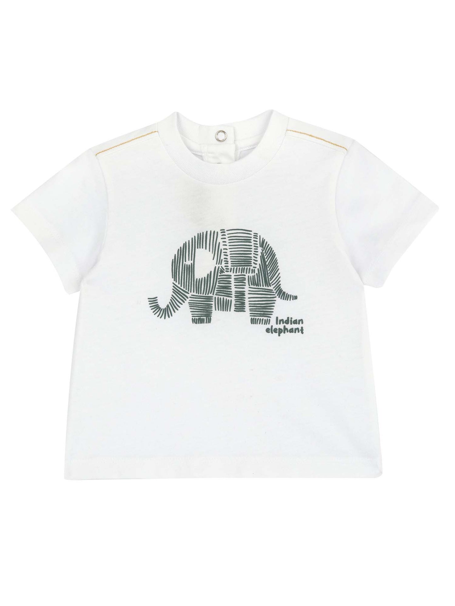 T-shirt a maniche corte Chicco bianca da bimba/o per