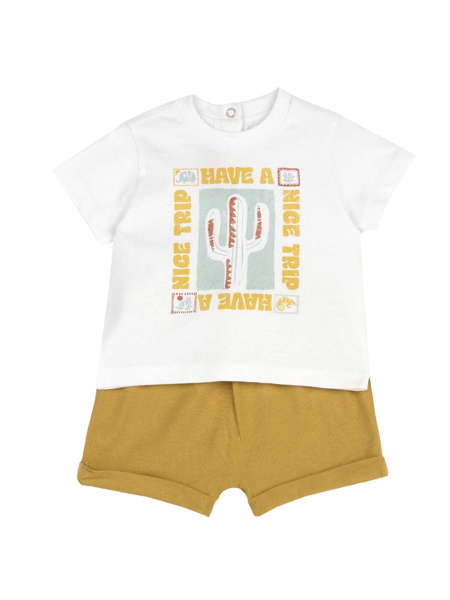 Chicco completo  da bimba/o multicolore per primavera-estate