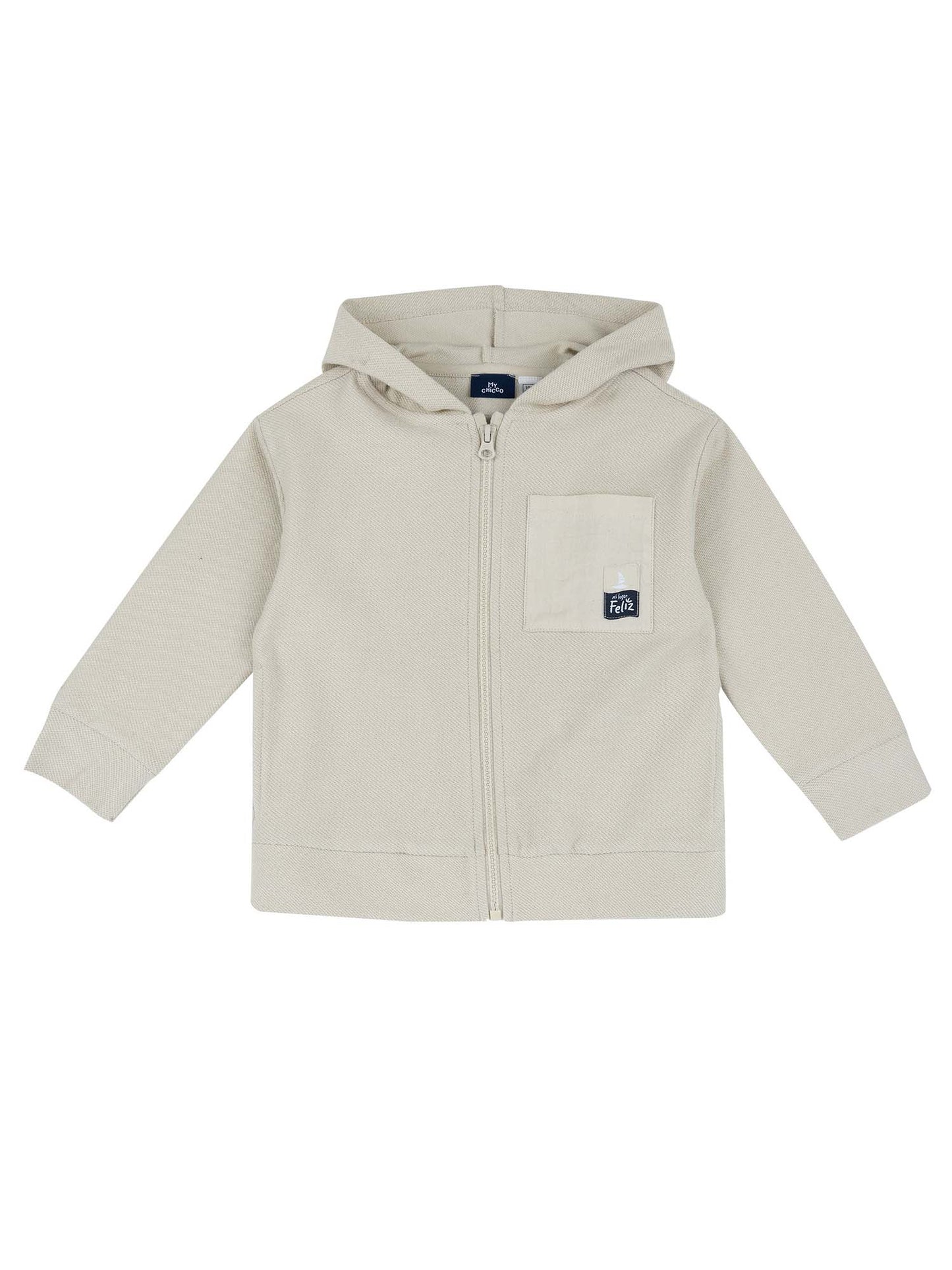 Felpa beige da bimba/o  Chicco comoda e versatile